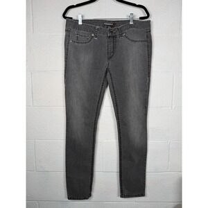 Fragile Blue Jeans Gray Pull On Jeggings Women's XL Skinny Stretch Faux Pocket